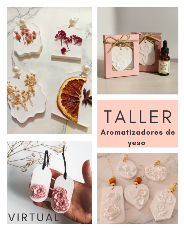 Producto - Crea aromatizadores de yeso desde cero - Taller virtual