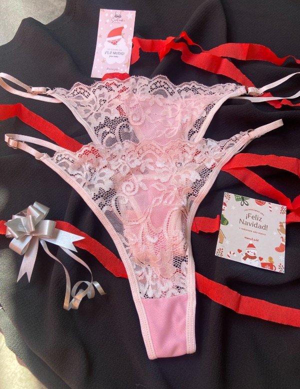 Producto - Colales regulable encaje rosa