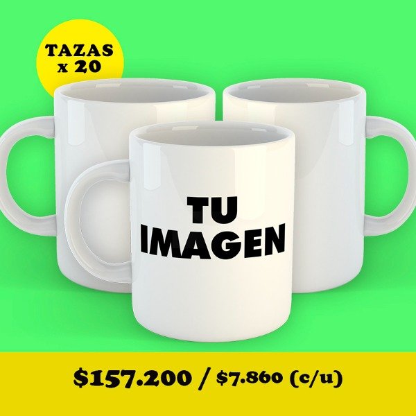 Producto - Taza Cerámica x 20 Unidades