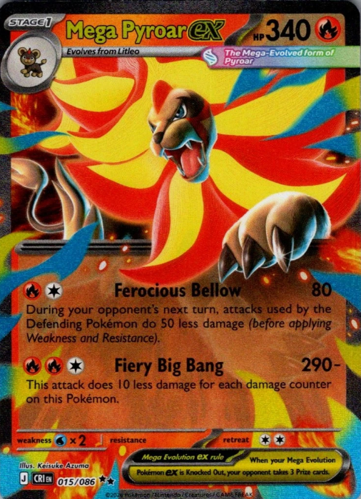 Producto - Mega Pyroar ex 015/086 - Chaos Rising