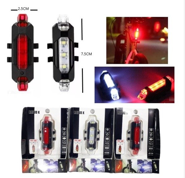 Producto - Luz Para Bici Rapid Recargable X Led Dc-918 (Mkl-780)