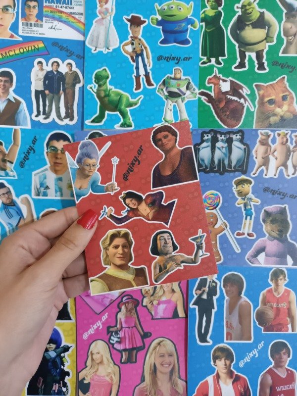 Producto - Plancha de stickers Sherk 3