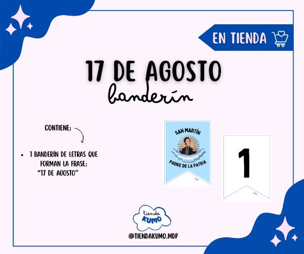 Producto - BANDERÍN 17 DE AGOSTO- PDF