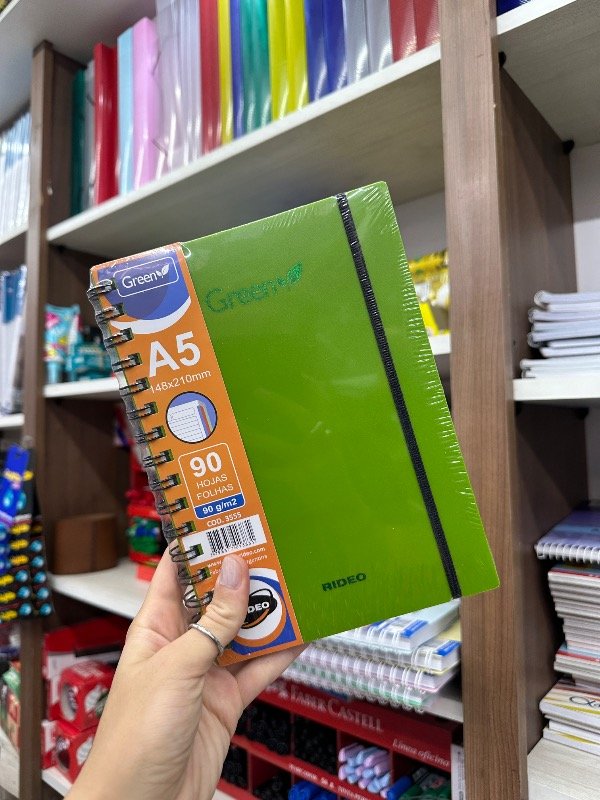 Producto - Cuaderno Green 2 Cuadriculado A5