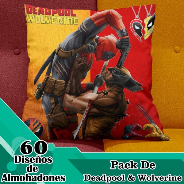 Producto - Diseños Digitales / Plantillas Para Almohadones De DeadPool Y Wolverine