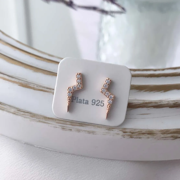 Producto - Aros rayitos - plata rosé