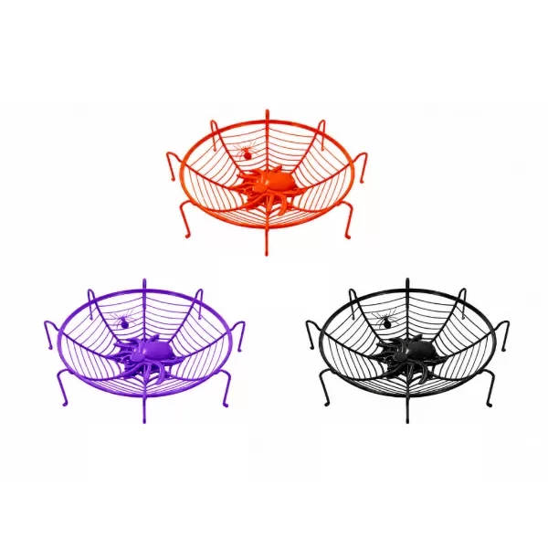 Producto - BOWL CON SOPORTE PARA CARAMELOS "ARAÑA" NARANJA