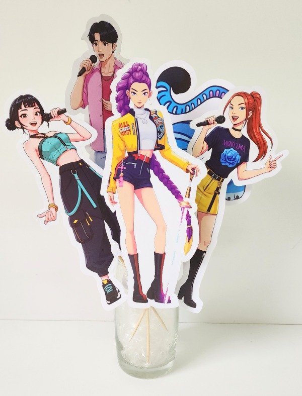 Producto - K Pop Demon Hunters Cake Toppers Grandes - Adorno Para Tortas