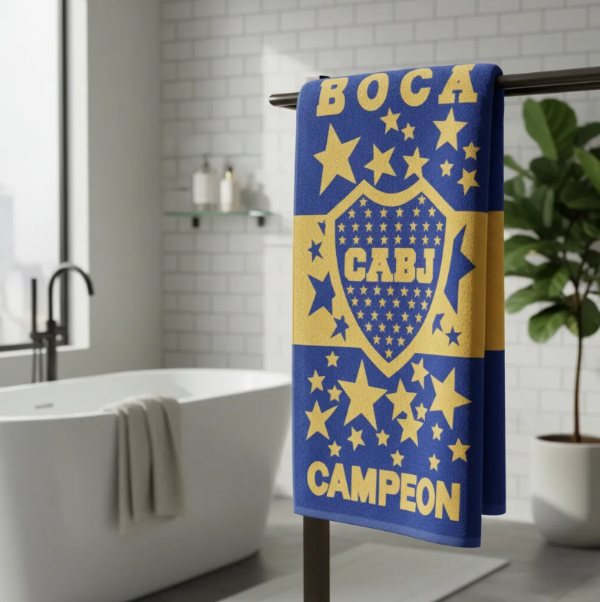 Producto - Toallón Playero Infantil Disney de Algodón "Boca Campeón"