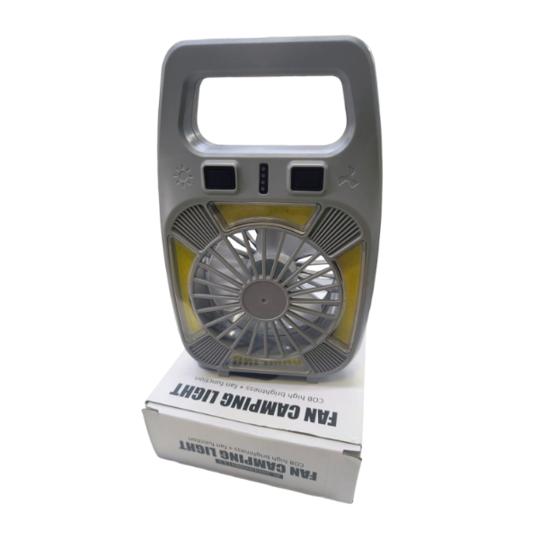 Producto - Ventilador con luz recargable p/ carpa, etc.