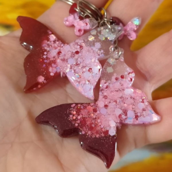 Producto - Llaveros Mariposa en resina (SIN STOCK, a pedido)
