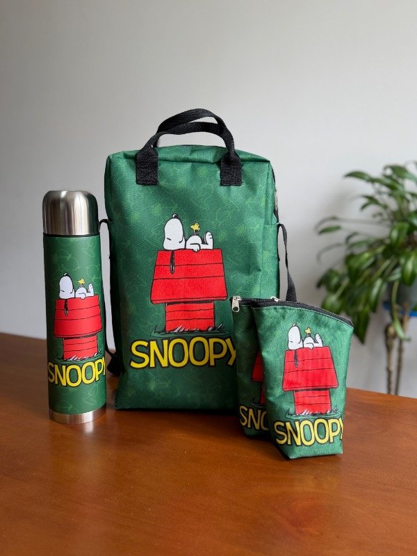 Producto - Set matero con bolso stanley Snoopy verde