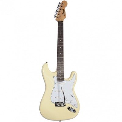 Producto - LEONARD GUITARRA ELECTRICA STRATOCASTER 3 MICS SIMPLES-PALANCA-COLOR IVORY