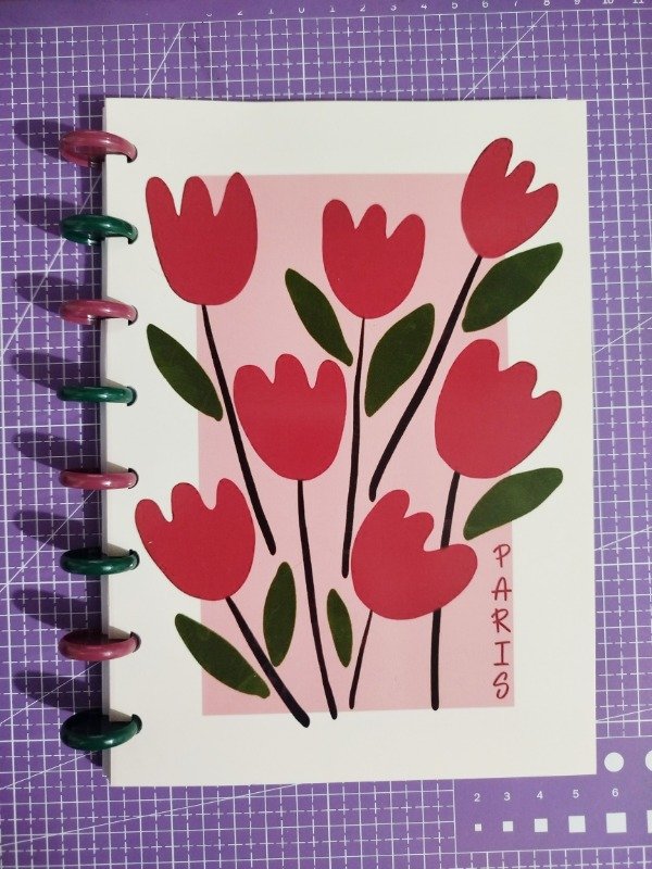 Producto - Cuaderno flowers paris