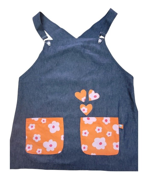 Producto - 3 corazones flower pop naranja