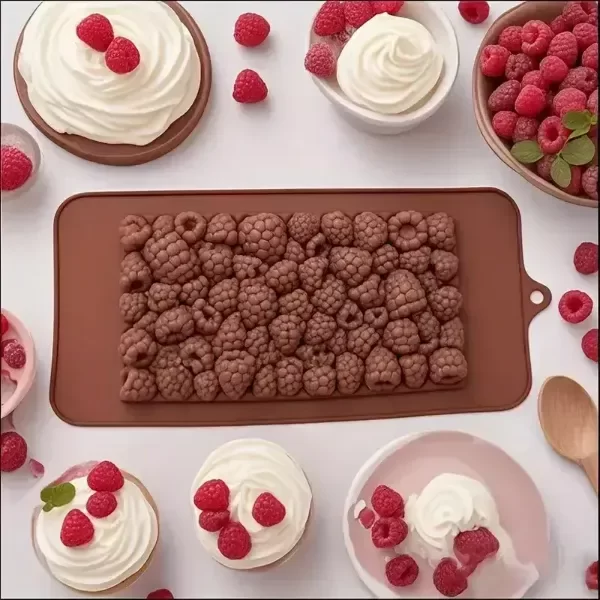 Producto - Molde silicona tableta choco frambuesas - 6