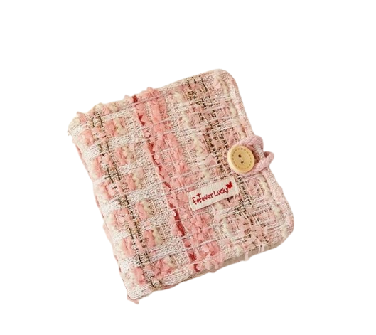 Producto - Binder Bordado de Tela Rosa