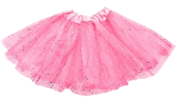 Producto - Tutu 3 capas con Brillos 30 cm Rosa