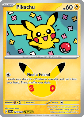 Producto - Pikachu 029/128 (30th Celebration)