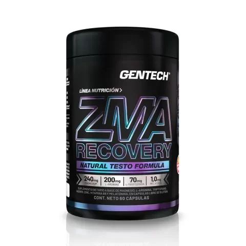 Producto - ZMA Zinc, Magnesio y Vitamina B6 Gentech X 60caps