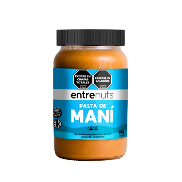 Producto - Pasta de mani Entrenuts con coco 370g