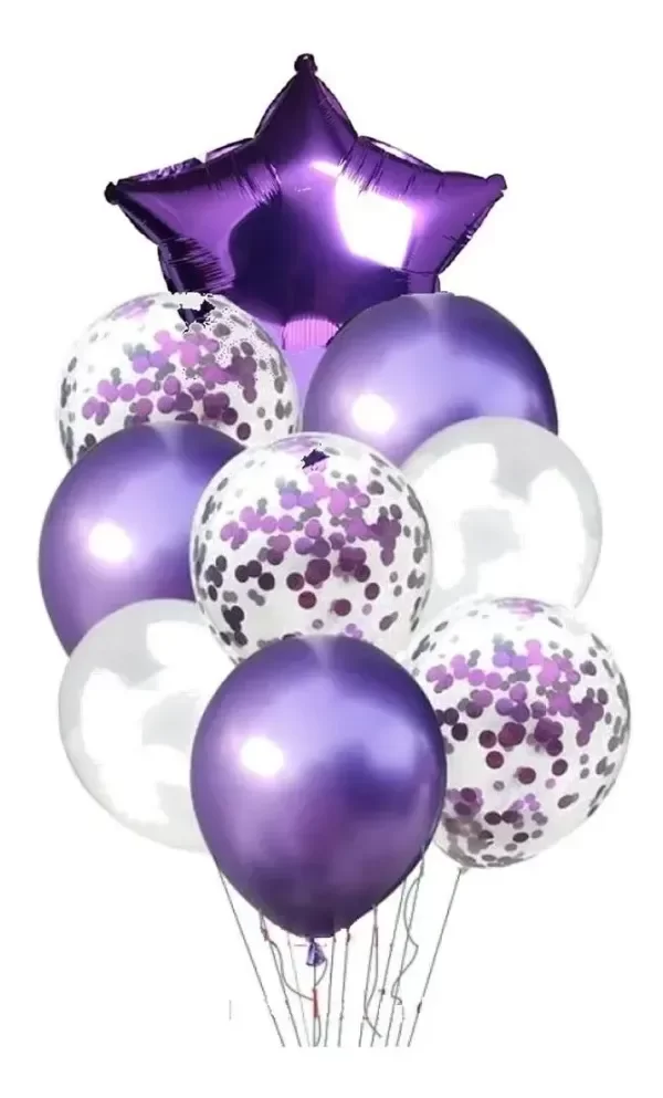 Producto - Set de globos estrella x9u - 3