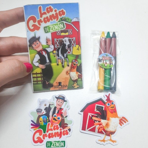 Producto - libro con crayones Granja de zenon