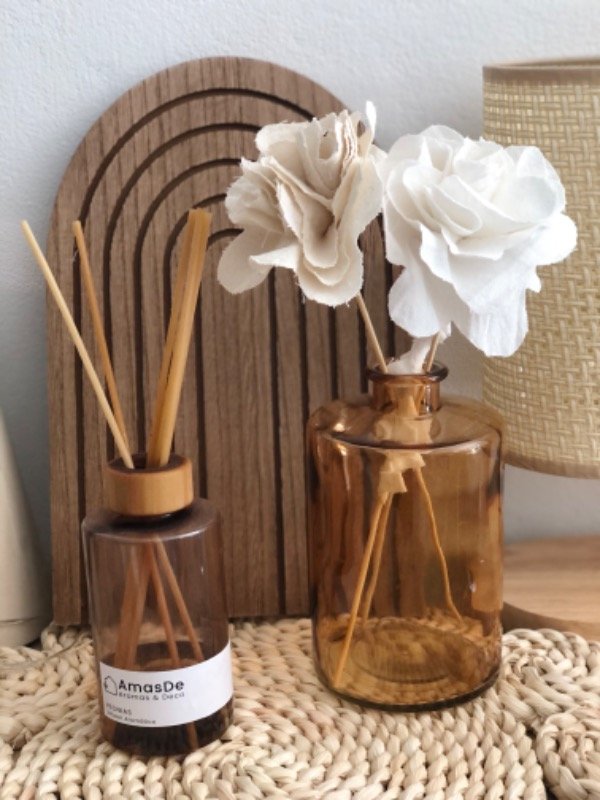 Producto - Flor de tela con cabo