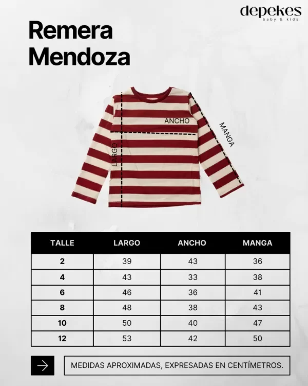 Producto - Remera Mendoza Raya Bordo - 2
