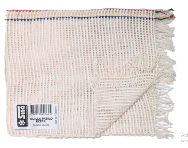 Producto - Rejilla pabilo algod. lm SINA - 40x45 aprox