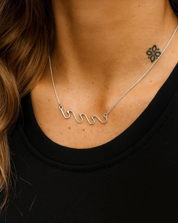 Producto - Conjunto de Plata 925 cadena y olas