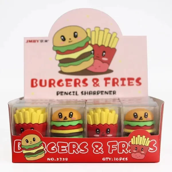 Producto - UT1063 SACAPUNTAS HAMBURGUESA Y PAPAS FRITAS