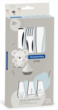 Producto - TRAMONTINA LE PETIT JUEGO CUBIERTOS 3 PIEZAS