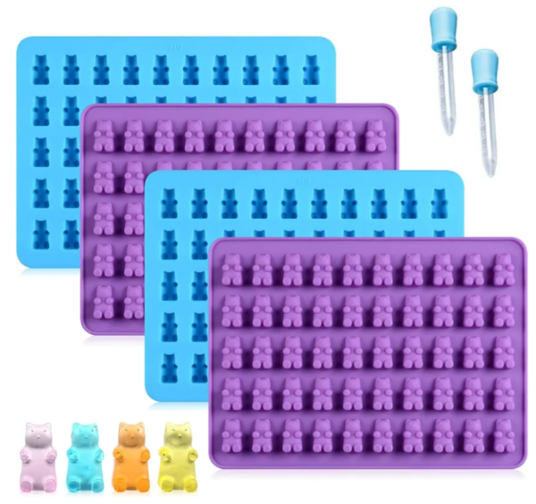 Producto - Molde silicona mini ositos (gomitas, chocolates, wax melts,etc)