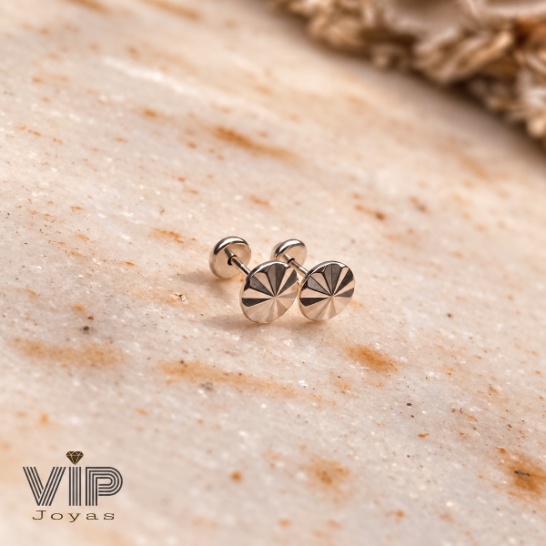Producto - Aros Abridores Círculo Facetado Plata 925 - 1