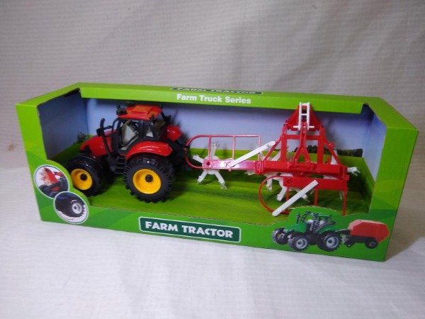 Producto - TRACTOR C/RASTRILLO COMPUESTO 32X12CM