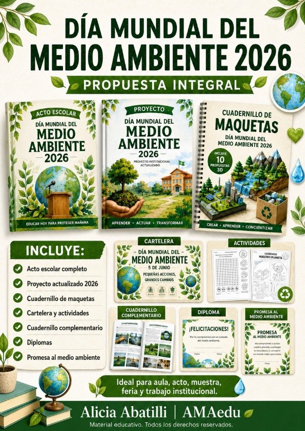 Producto - Pack ACTO 5 DE JUNIO - DÍA DEL MEDIOAMBIENTE