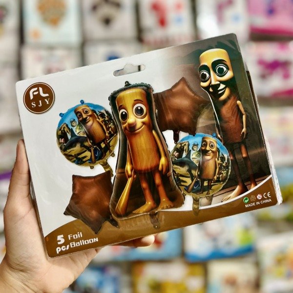 Producto - Set de globos TUNG TUNG SAHUR 5 pcs