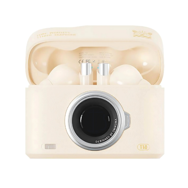 Producto - ONIKUMA T18 Beige Audífonos gaming Bluetooth Retro Style