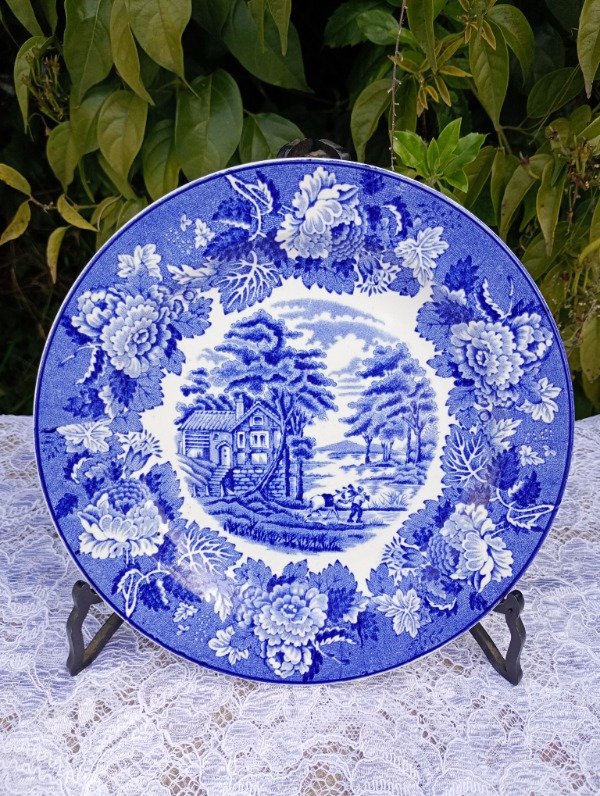 Producto - Plato de entrada o postre de loza inglesa Woods Ware
