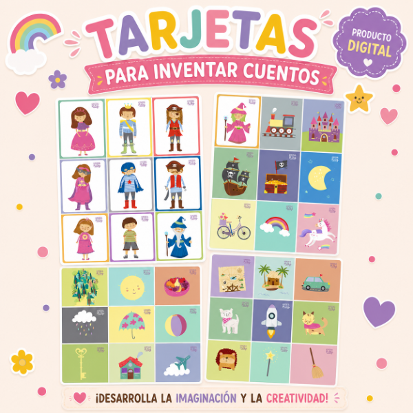 Producto - Tarjetas para Inventar Cuentos IMPRIMIBLE