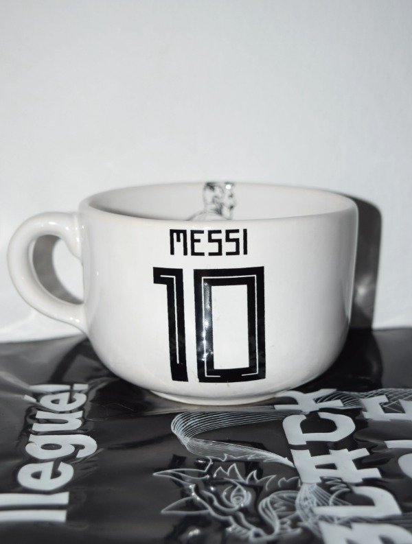 Producto - Tazon Messi blanco