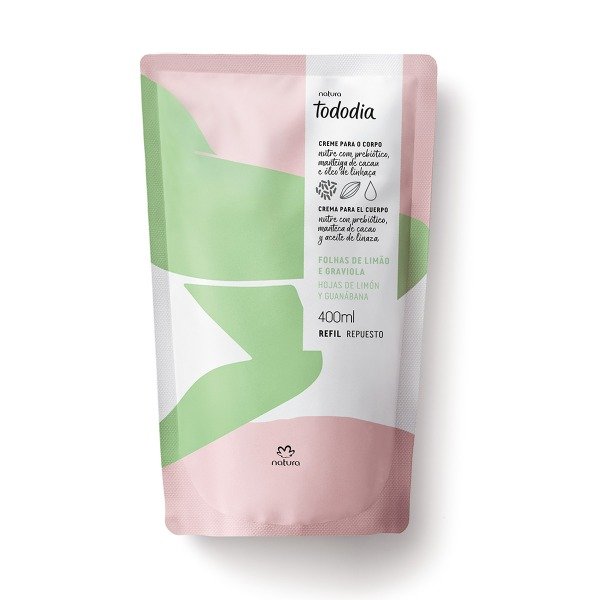 Producto - Tododia hojas de limón y guanábana crema nutritiva - repuesto 400ml.