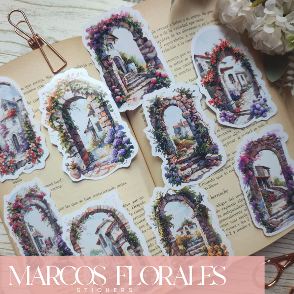 Producto - Stickers: Marcos Florales