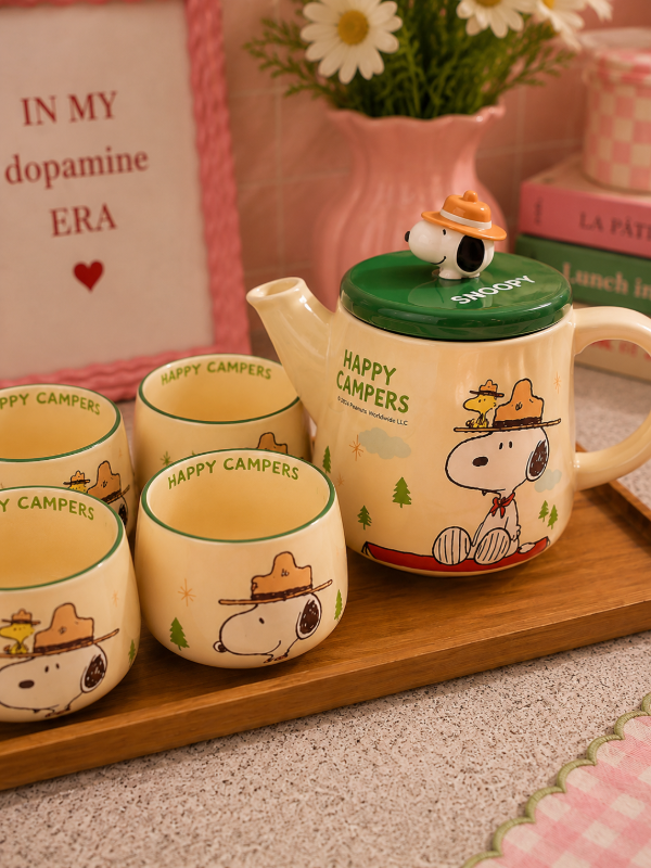 Producto - Juego de Te Snoopy Original Happy Campers