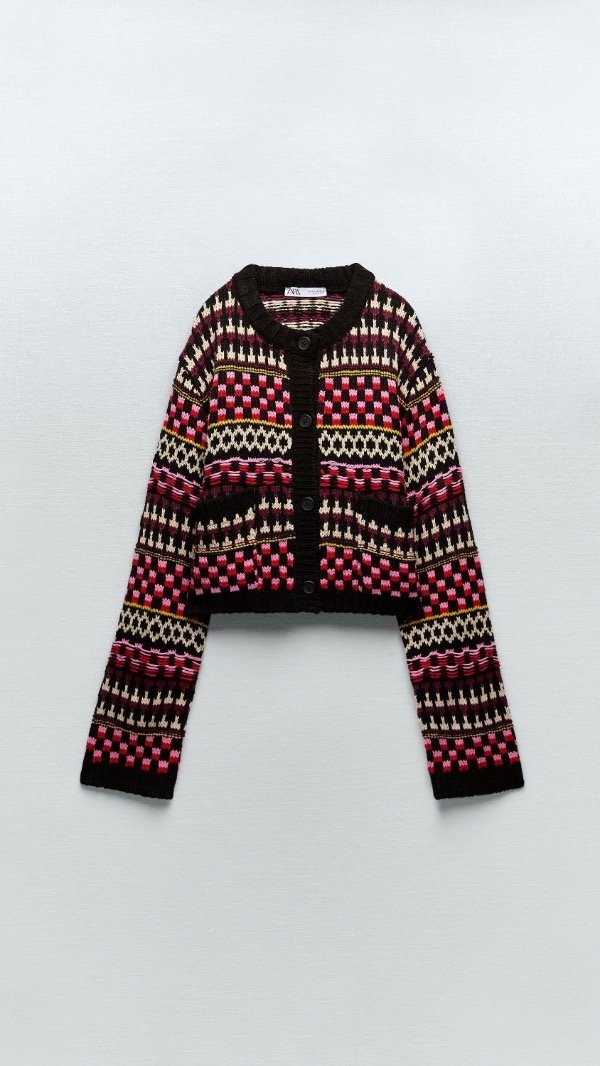 Producto - Cárdigan de punto jacquard Zara - 1
