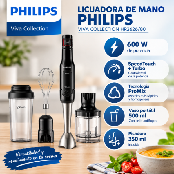 Producto - LICUADORA DE MANO PHILIPS HR2626/80