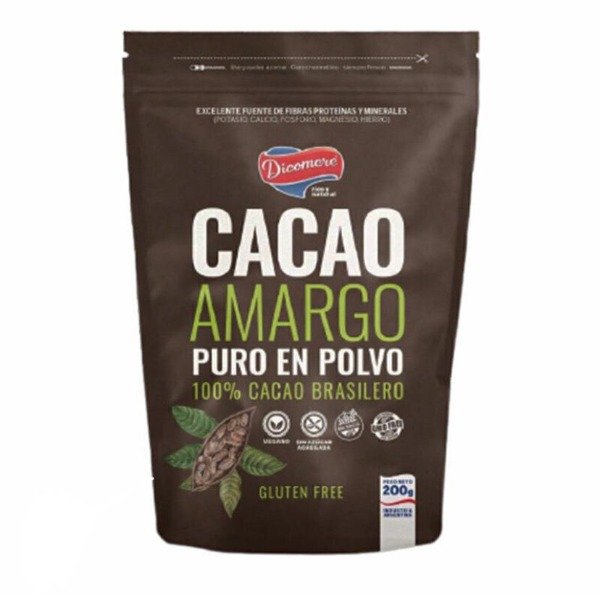 Producto - Cacao Amargo en Polvo por 200gr - Dicomere-