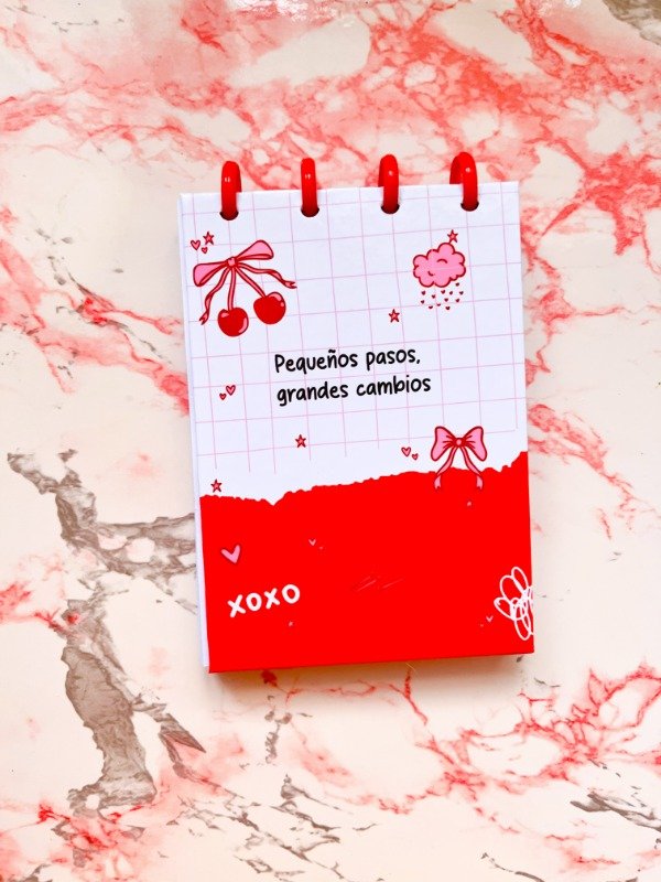 Producto - LIBRETA A6 HOJAS LISAS ROJO