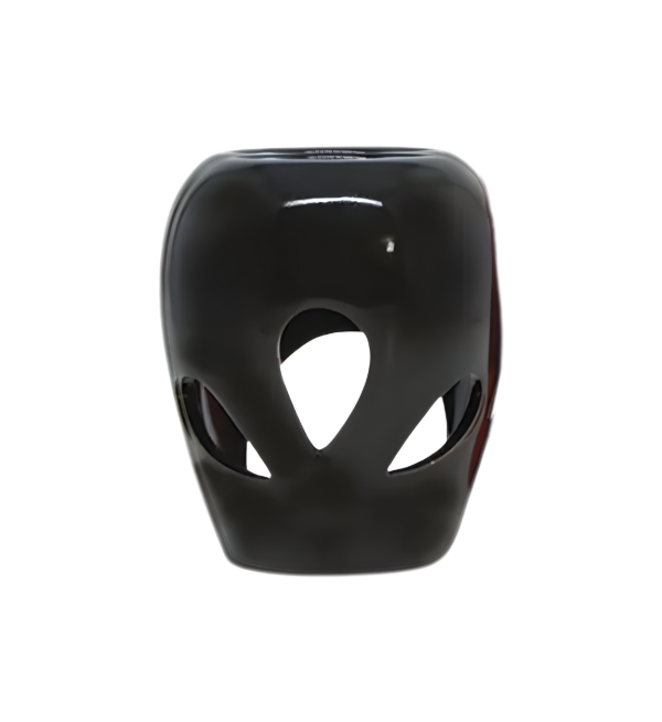 Producto - Hornillo Negro oval con hojas 9 cm